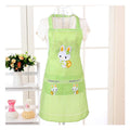 Colorful Flower Reusable Eco-Friendly Polyester Kitchen Aprons Women Sleeveless Bib Style Washable Water Resistant Apron