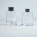 4.5oz 50ml Clear Glass Aroma Diffuser Home Office Empty Flat Reed Perfume Bottle Frost Surface Screw Cap 150ml 120ml Capacity