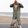 Wholesale Vintage Multi Pockets Workwear One Piece Long Sleeve Coverall Working Uniform Jumpsuit