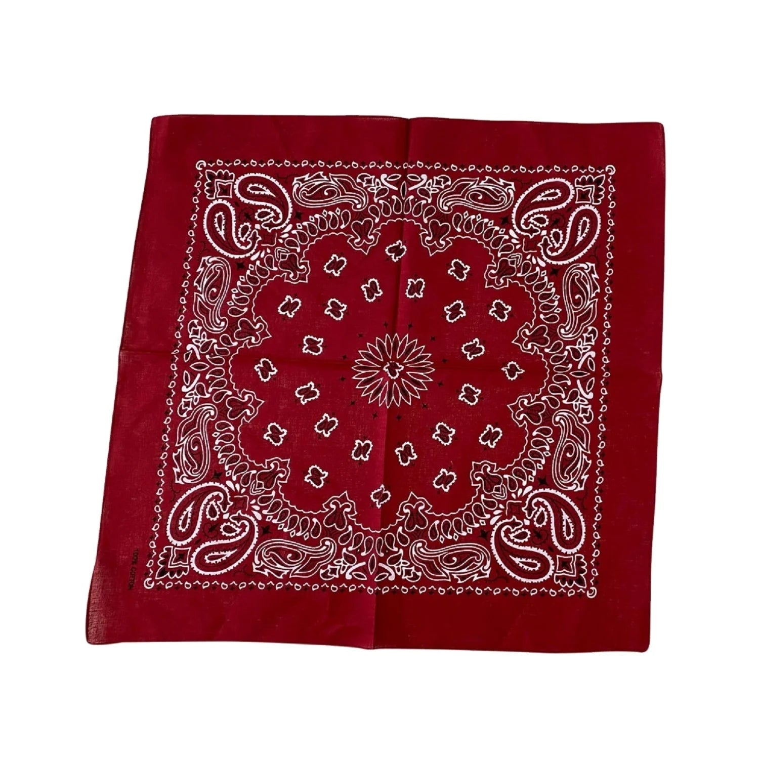 Wholesale Unisex Men Cotton Square Scarf Bandana Women Custom 22*22 Inches Cotton Paisley Scarf Bandana