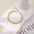 18k Gold Plate Stainless Steel Chain Bracelets Luxury Statement Jewelry Designer Bracelet for Women Pulseras Y Brazaletes