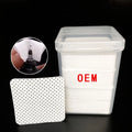 Custom Logo White Pink Glue Wipes Pad Eyelash Extensions Glue Wipes Remove Cotton Pad Nozzle Wipes 200pcs