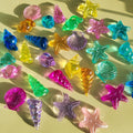Transparent Mixed Conch Fish Shell Starfish Shape Acrylic Beads for Jewelry Making D I Y Bracelet Necklaces Accessories