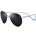 Wholesale Custom Logo Titanium Sunglasses Women Men Polarized Sun Glasses Stylish Eyewears Square Sunglasses 2023