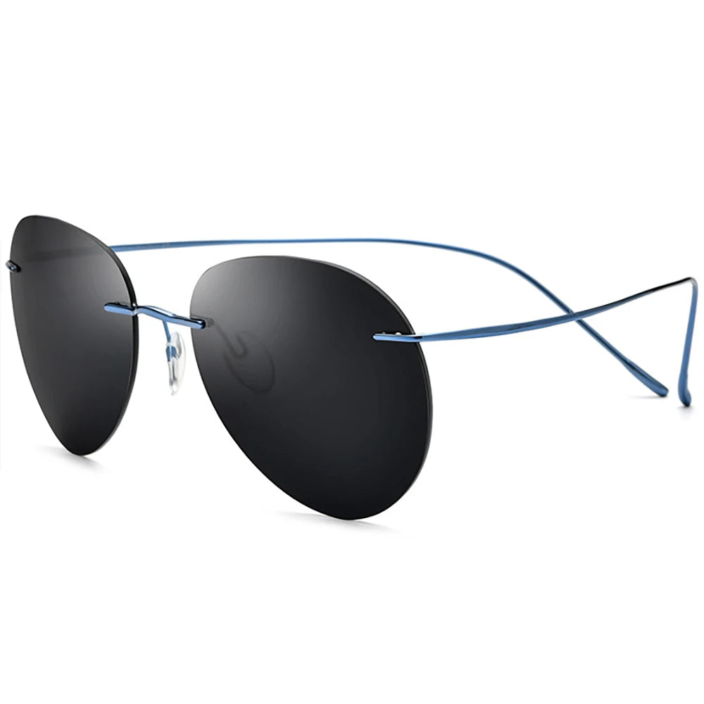 Wholesale Custom Logo Titanium Sunglasses Women Men Polarized Sun Glasses Stylish Eyewears Square Sunglasses 2023