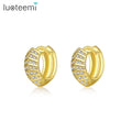 LUOTEEMI Woman Vendor Diamond Golden Hip Hop Chunky Japan 90S Man Dangle Cubic Iced Out Hoop Earring