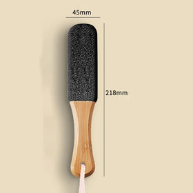 Eco-friendly Wooden Handle Double Side Pedicure Foot File Callus Remover Tool