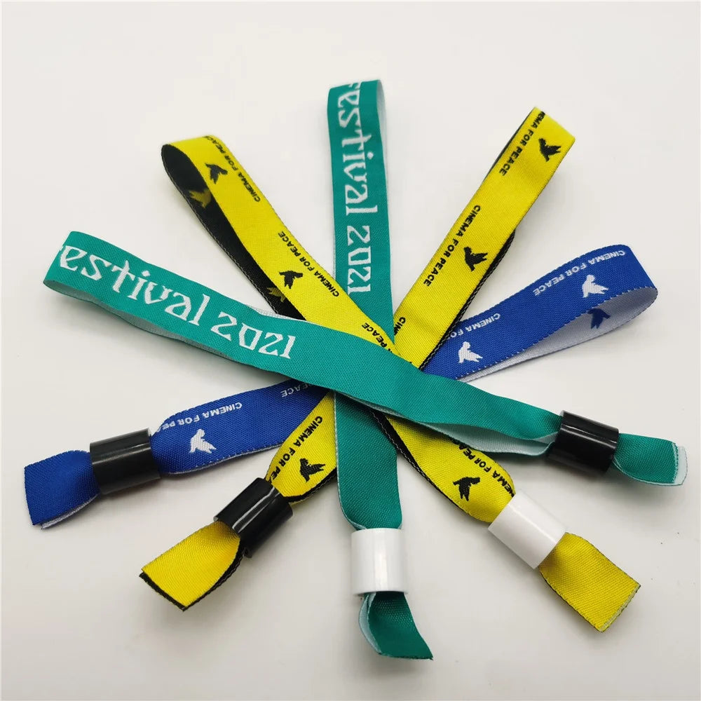 Promotion High Quality Event Festival Wristbands/heat-transfer Printing Polyester Bracelets/Fabric Wrist Bands