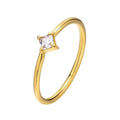 SP Elegant Fashion Wholesale Fine Wedding Ring Jewelry Stainless Steel Zircon Rings for Women
