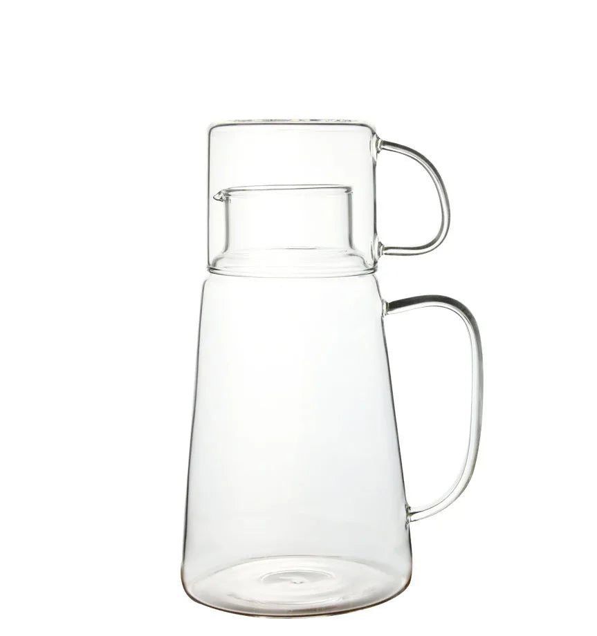Cold Water Jug and Cup Juice High Borosilicate Glass Pitcher