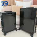 24inch Durable Compact and TSA-Lock-Equipped Carbon Fiber Suitcase for Students Semester-Long Study Abroad Luggage Needs