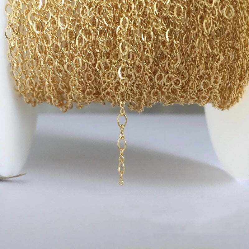 Fashionable Jewelry Cable Chain Genuine 14K Gold Filled Figure 8 Cable Chain