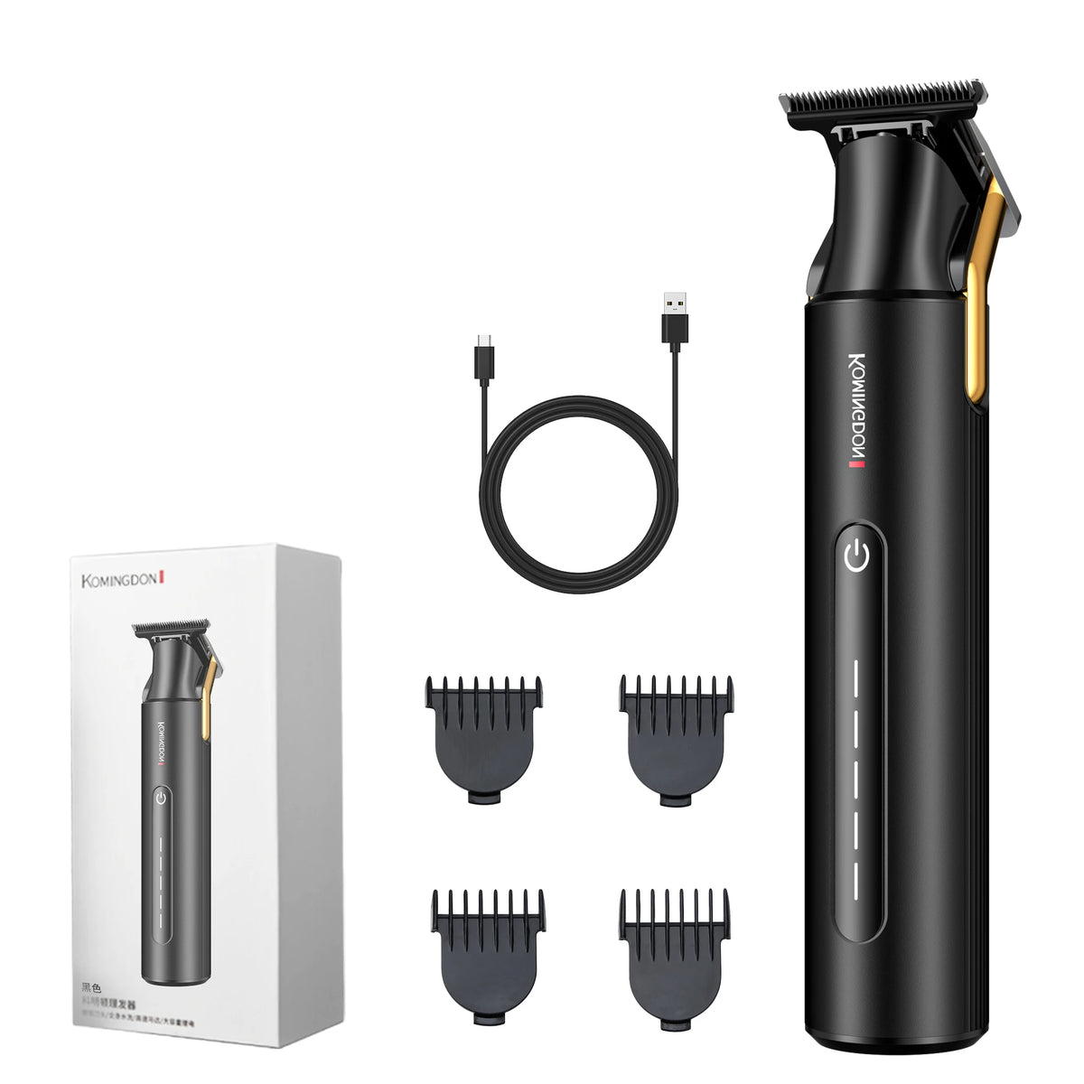 T Blade Waterproof Beard Trimmer Professional Rechargeable Electric Cordless Hair Clippers Trimmer for Men Hair Cut