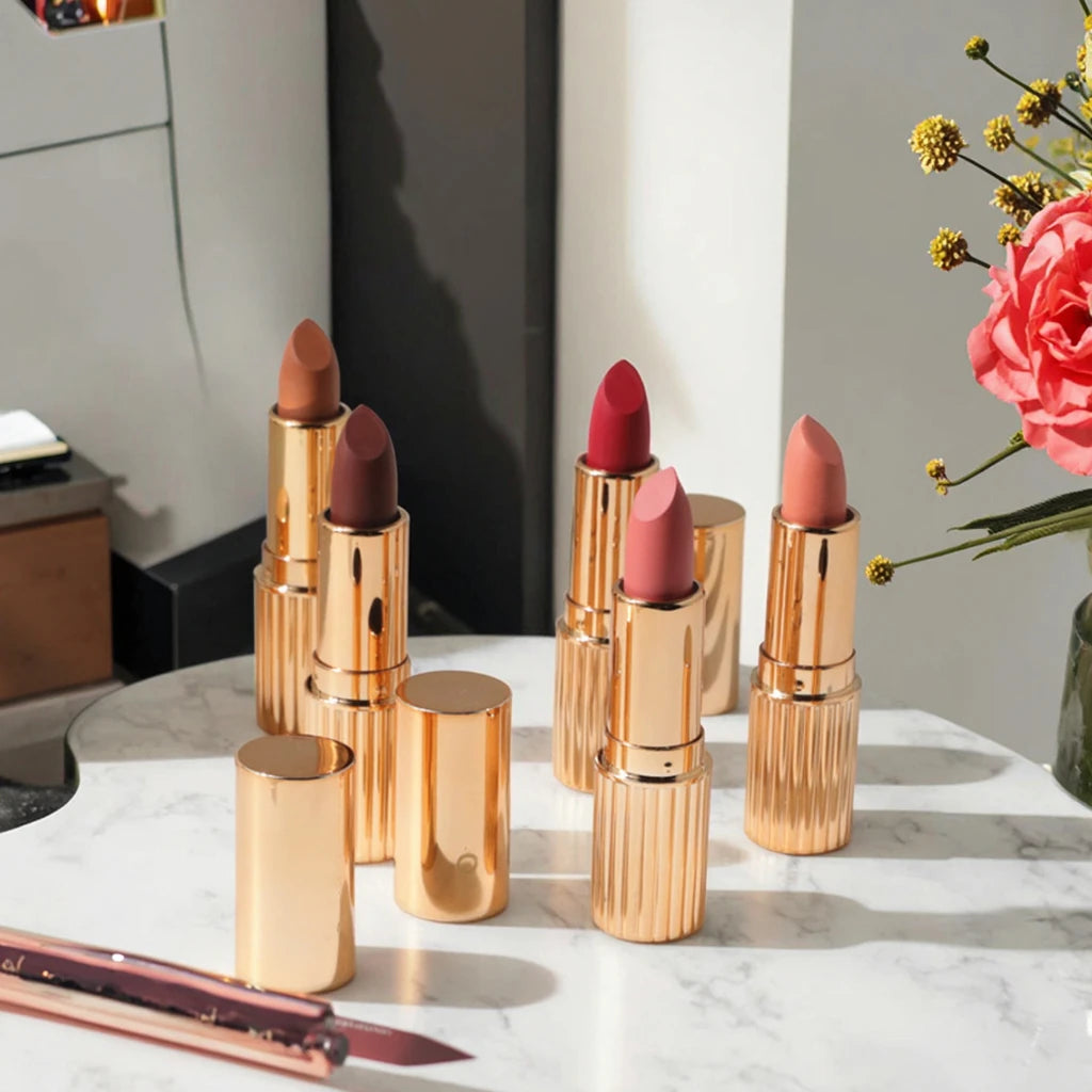 Custom Logo Oem Odm Wholesale Red Matte Lipstick Waterproof Long Lasting High Pigment Private Label Nude Moisture Matte Lipstick