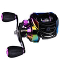 Dazzling 7.2:1 10kg Drag Chrome Boat Long Cast Fishing Reels Saltwater Fishing Baitcasting Reel Right Left Handed
