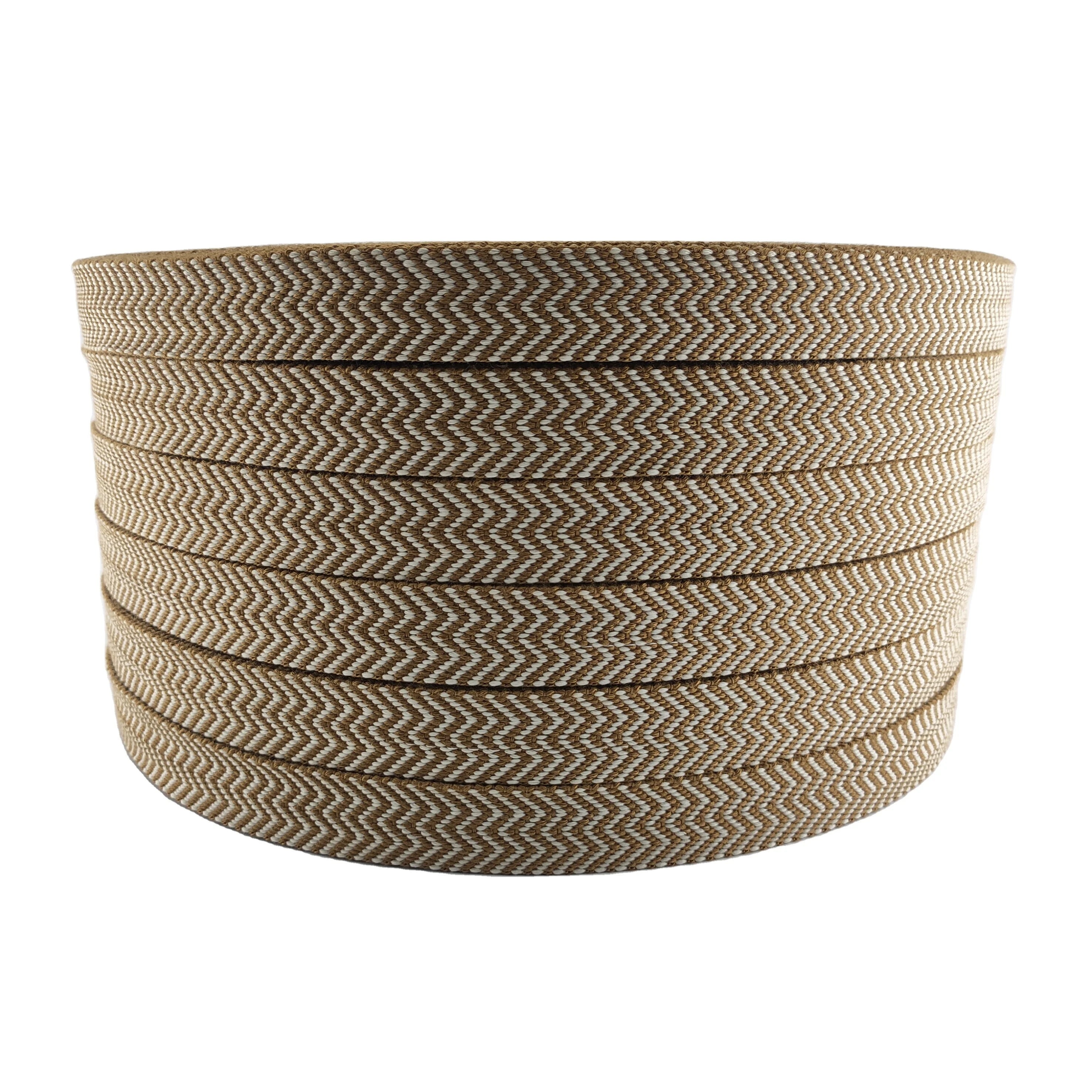 Custom Cotton Belt 25 mm Webbing Eco Bag Cloth Bag Insulation Bag Acrylic Wave Cotton Webbing
