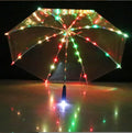 OEM Customized Funny Umbrella 7 Color Led Light up Umbrella clear Led Umbrella