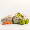Keeper Bag Reusable Cotton Fresh Vegetable Net Packaging Pillow Bag Drawstring Ecobags Recyclable Shoppinghousehold Products