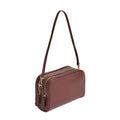 New Handmade Custom Logo Luxury Fashion Lady Minimalist Genuine Cowhide Leather Zipper Portable Crossbody Shoulder Messenger Bag