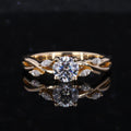 Starsgem Women Jewelry Wholesale 10k Solid Gold Lab Diamond Wedding Engagement Rings
