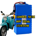 E-motorcycle Ternary Battery Pack 60v 20Ah Lithium Ion Batteries for Electric Motorcycles