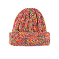 Colorful Winter Custom Camouflage Bows Eco-friendly Dye Thick 100% Organic Cotton Personalised Chunky Beanie Hats Leather Patch