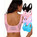 Women High Support Sports Bras - Breathable No-Wire Design with Hollow-Out Detail for Running Yoga