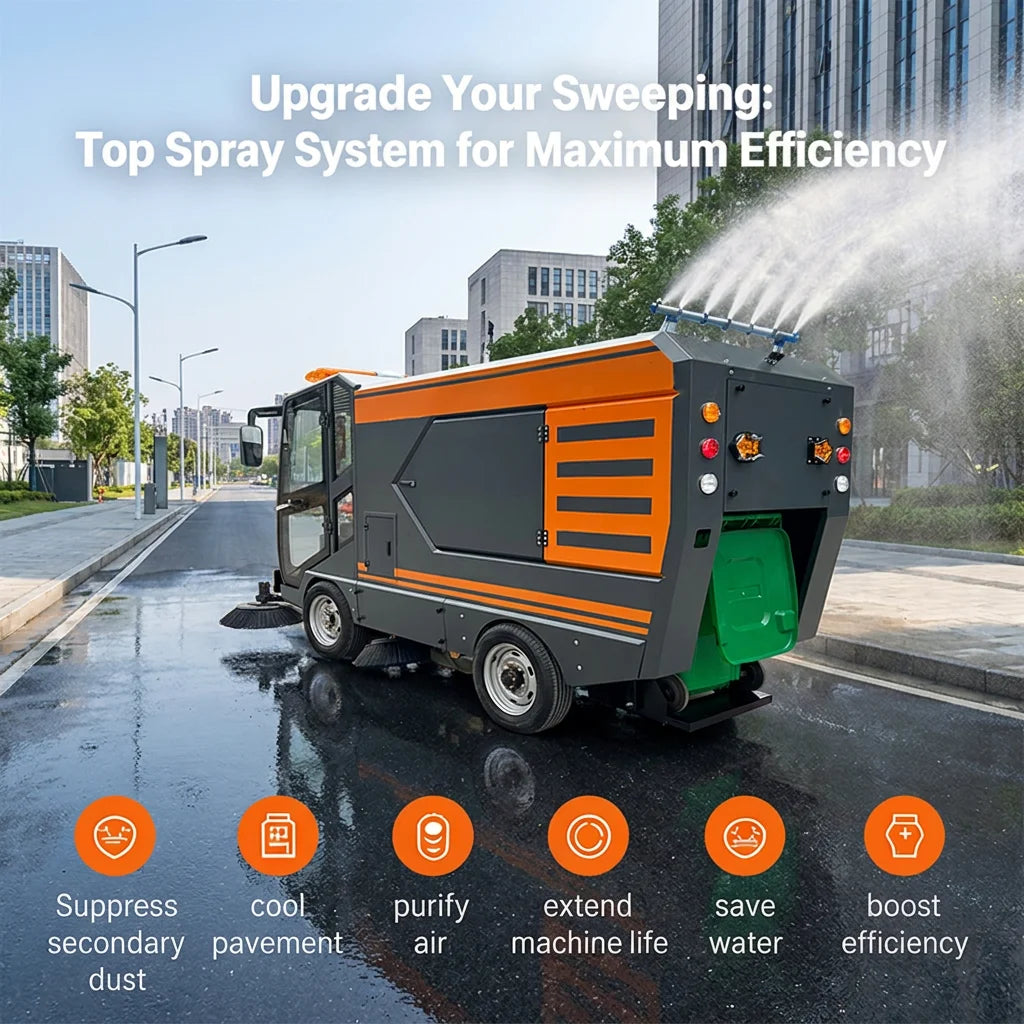 Cophilo C220-T New Ride-On Self-Propelled 4-Wheel Electric City Road Parking Lot Sweeper 48V Floor Cleaning Machine Top Stray