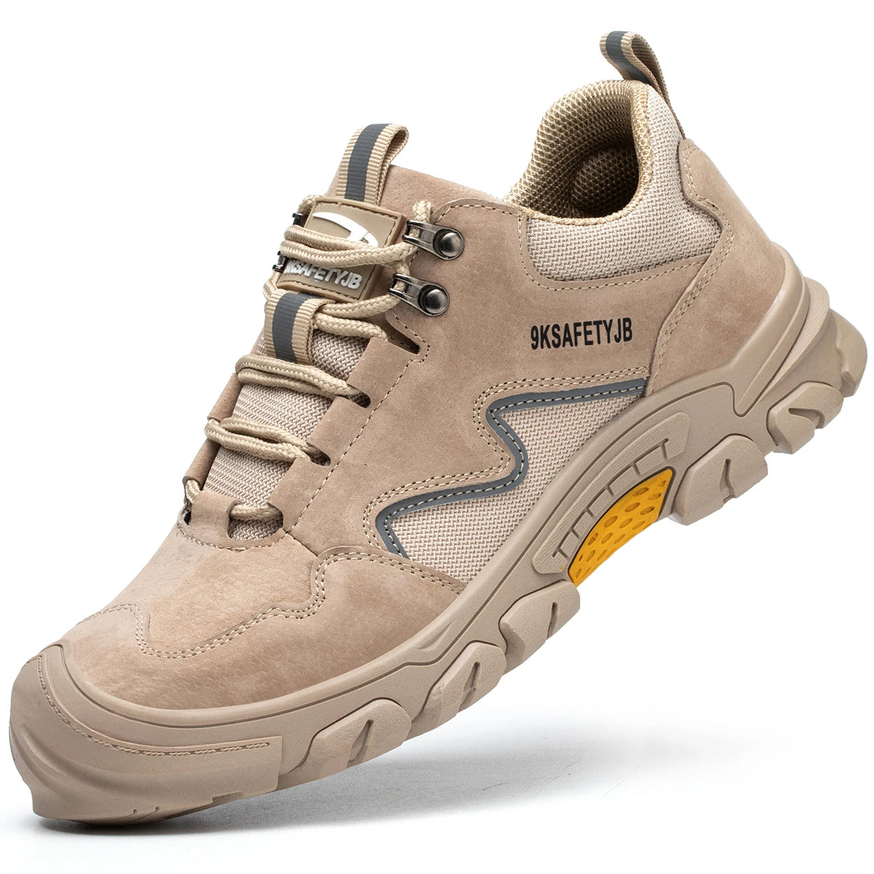 Diansen OEM ODM Construction Site Memory Foam Mens Safety Shoes Lightweight Anti slip PVC Outsole Safety Shoes