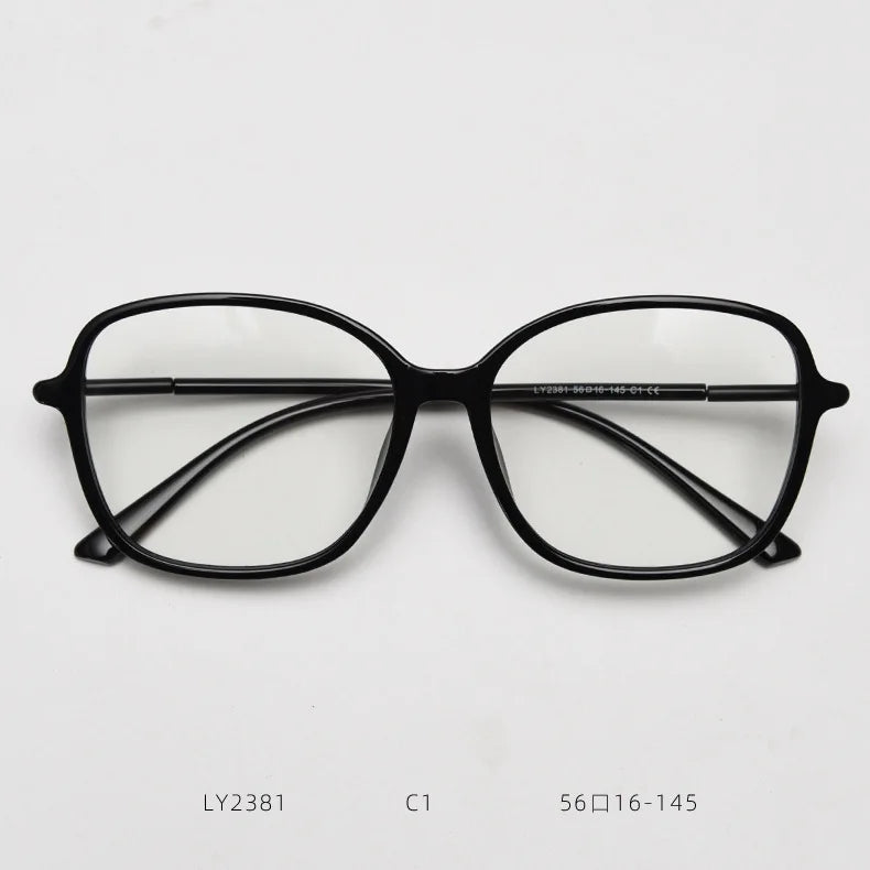 Fashion Round Anti Blue Light Glasses Frame Women TR90 Optical Prescription Eyewear Men Vintage Myopia Eyeglasses
