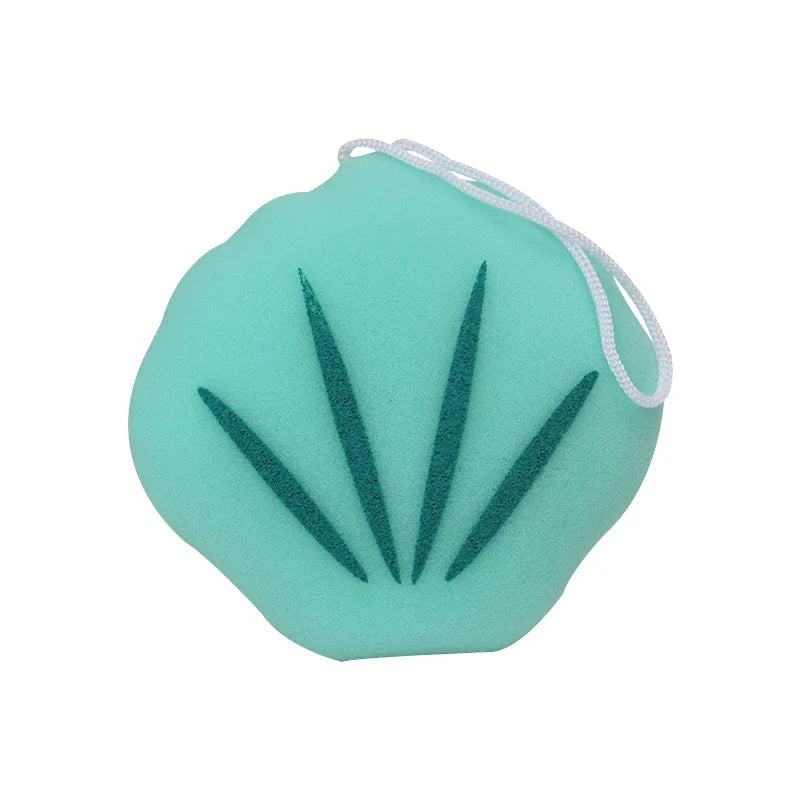 Kawaii Fruit Bath Sponges for Kids - Soft Body Wash Sponges with Fun Animal Prints Makes Bath Time Fun