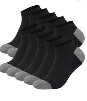 Classic 10 Pairs Mens Cushion Ankle Socks Selling Wholesale Spring/Summer Breathable Socks Men 10 Pack