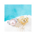 Re010879 DIY 9-11mm Natural Freshwater Pearl Ring Accessory 925 Sterling Silver Adjustable Size Engagement Ring for Women