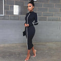 2020 Summer New Women'S Clothes Long-Sleeved Casual Slim Dress Jumpsuit Bodycon for Women