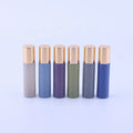 10ml Glass Roll on Bottle Perfume Bottle doterra Essential Oil Bottle with Gold Cap and Steel Roller