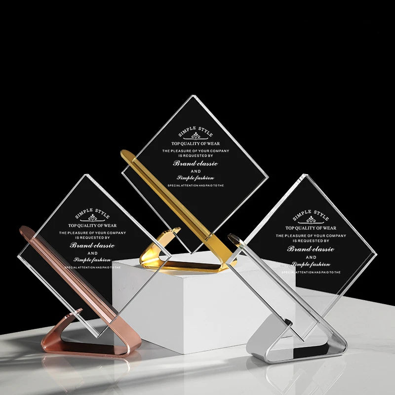 Adl Classic Metal Honor Cup Personalized Crystal Trophy Awards Sports Events Annual Service Awards Three Colors Glass Souvenirs