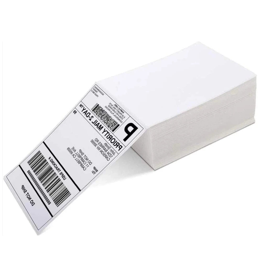 4x6 Fan Fold Direct Thermal Sticker Labels Thermal Shipping Labels