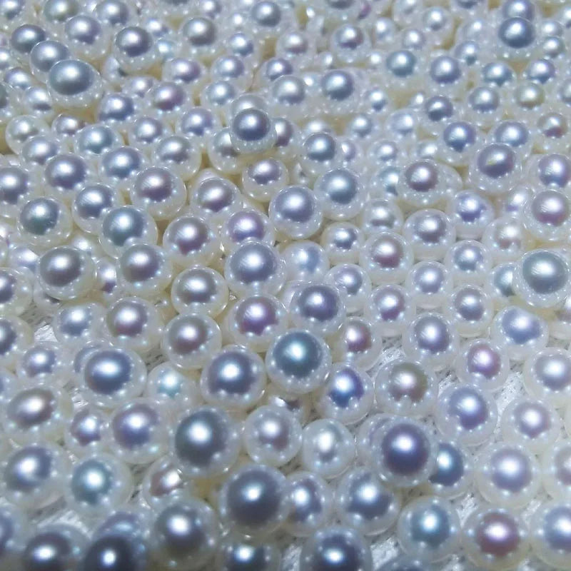 Natural Freshwater Pearl 2-mm Quality Pretty Luster Smooth Surface White Round Strong Bright  Pearl for Jewelry Make