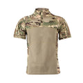 YAKEDA Men Cotton Spandex Breathable Camouflage G4 Frog Suit Uniform Tactical Short Sleeves T Shirt