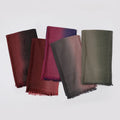 Women's Long Solid Hand-Painted Gradient Two-Tone Autumn Winter Customizable Logo JM Z009 Polyester Scarf Shawl Bandana