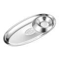 304 Stainless Steel Dinner Dumpling Plate High Quality Durable Creative Sauce Plate Easy Clean Fries Plate