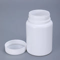 Wholesale 150ml Medicine Pill Bottle Matte White HDPE Plastic Capsule Container with Aluminum Foil Gasket and Screw Cap