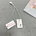 Personalized Tiny Jewelers Hang Tags Jewelry Hang Tag Label Custom Clothes Hanging Price Paper Tags for Clothing