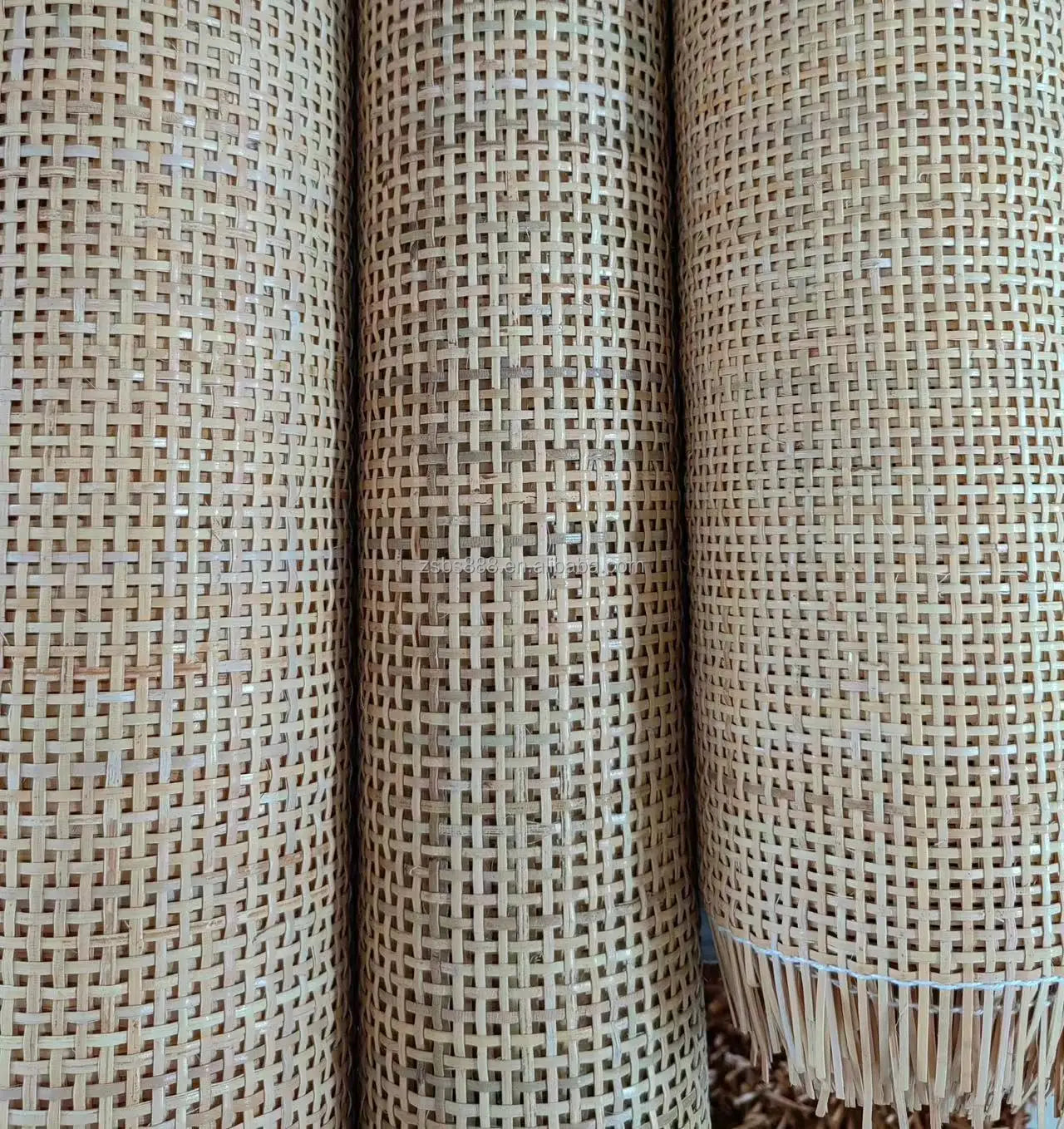 Plastic Rattan Roll Raw Square Rattan Cane Webbing Mesh Material for Outdoor Rustic Decor and Furniture Projects