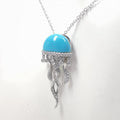 Custom Healing Stone 925 Sterling Silver Tiger Eye Agate Gemstone Blue Turquoise Stone Pendant