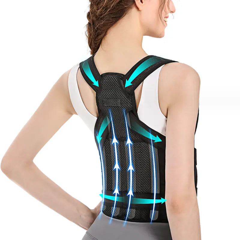 Men Women Upper Back Support Belt Clavicle Straightener Adjustable Posture Corrector