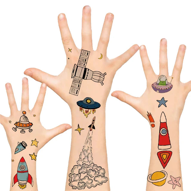 Cosmic Space Series Custom Temporary Waterproof Tattoo for Kids Body Arms Tattoo/tattoo Sticker