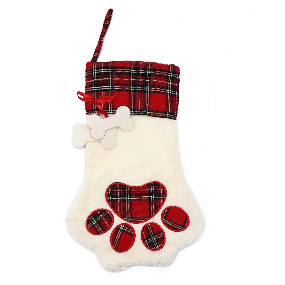 Whosale Good Quality  Christmas Stockings 2025 Socks with Christmas Design Dog Large Christmas Stocking