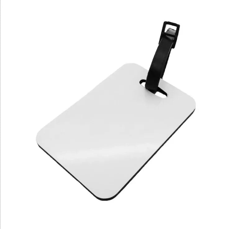 RubySub Wholesale MDF Personalized Custom Luggage Tag Blanks Sublimation Luggage Tag