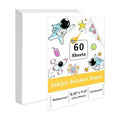 A4 Printable Clear Vinyl Sticker Paper 50% Transparent Waterproof PET Material Glossy Surface for Inkjet Printer